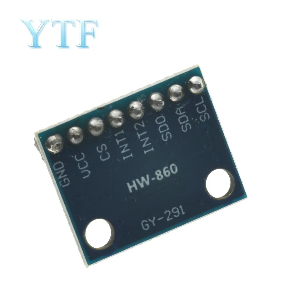 Digital Triaxial Força Aceleração Tilt Module, IIC SPI Transmissão, GY-291 ADXL345