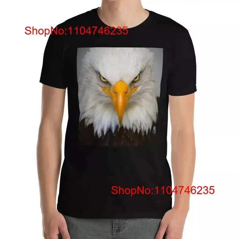 BALD EAGLE T Shirt Face Portrait American Wildlife Print HD Bird  vintage Washed Stylish Stretched Slightly designer clothes