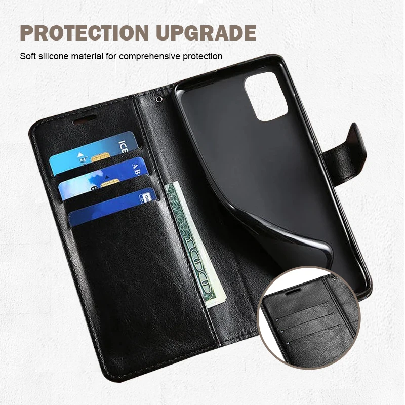 Magnetische Leder-Brieftaschenhülle mit Klappmechanismus für OPPO Reno 5 6 6Z 7 7Z 8 10 Pro 11 11F 12 13 14 14F 15 15F Lite 4G 5G mit Standfunktion – Detail 6