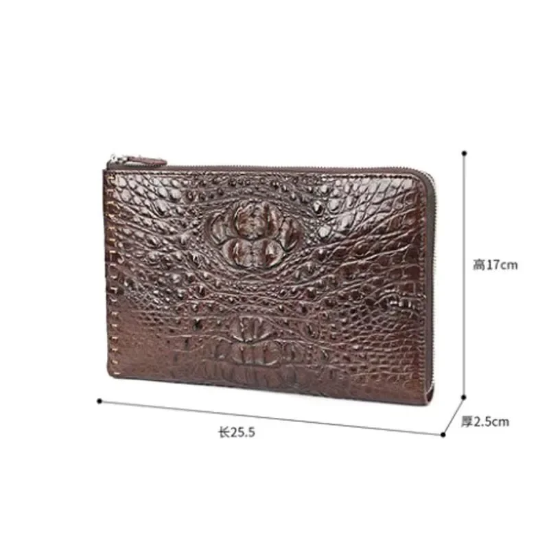 

Mafeimengge сумка из крокодиловой кожи, деловой мужской клатч для отдыха, многофункциональный большой вместительности