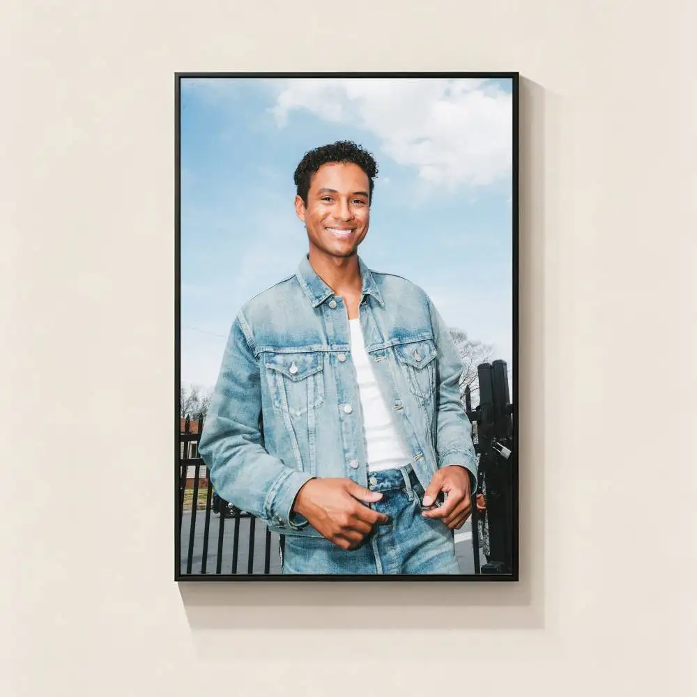 Actor Jaafar J-Jackson Poster Waterproof Wall Art Sticker For Bar Living Room Vintage Decor