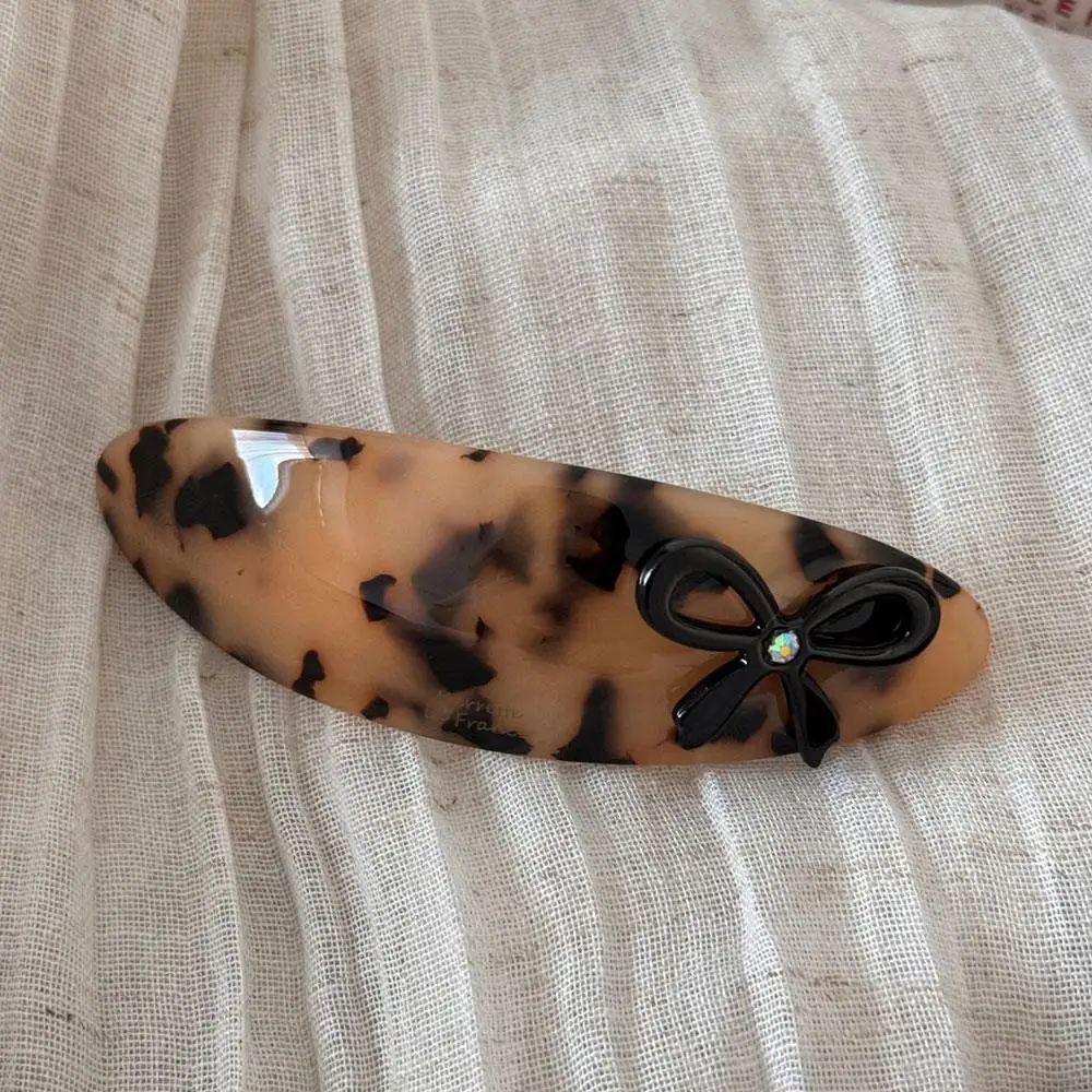 

Винтажная уксусная овальная заколка для волос для женщин и девочек, корейская заколка, темпераментная весенняя заколка для волос, заколки с низким хвостом, аксессуары для волос