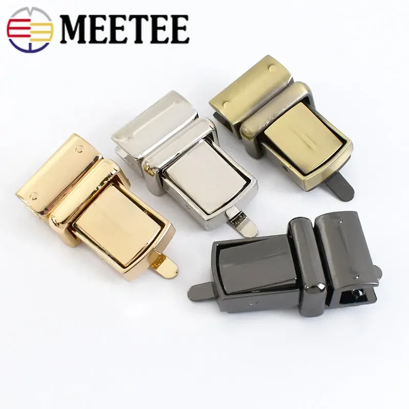 2/5/10Pcs 22x38mm Handbag Mortise Lock Bag Locks Buckle Twist Turn Clasp Closure For DIY Replacement Bags Purse Snaps Hokks