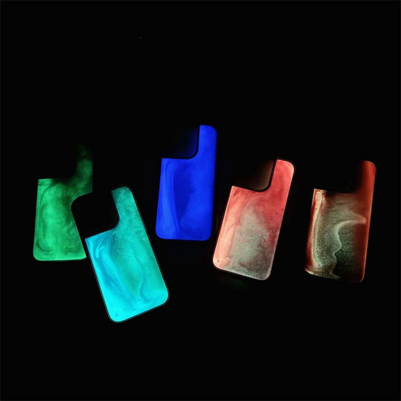 Glow in Dark Luminous Color Quicksand Case for iPhone 16 17 Pro Max 15 Liquid Cover Shiny Sparkles Luxury Shell Hard Phone Funda