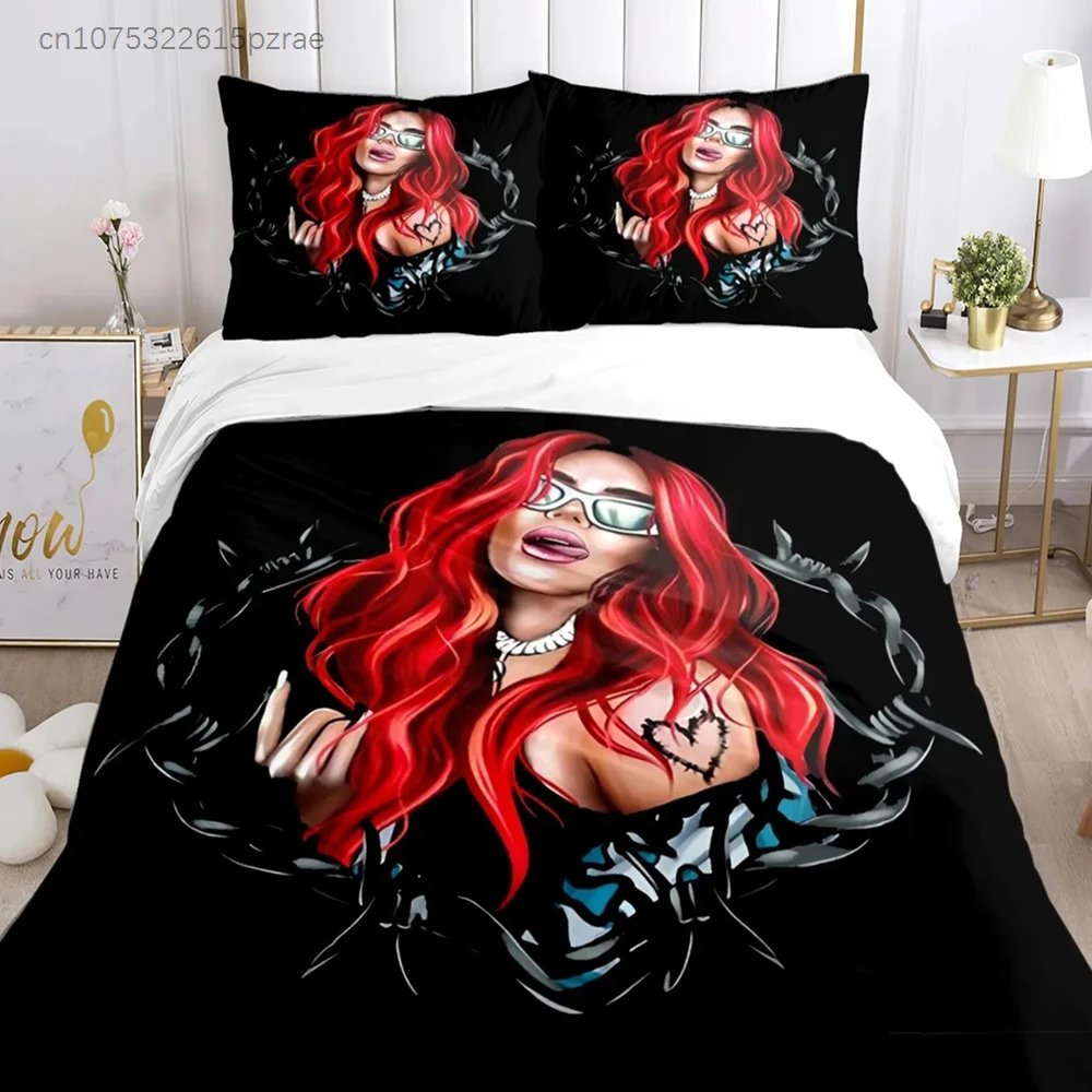 New Album Manana Bedding Set Sexy Karol G Duvet Cover Pillowcase Singer All Season Quilt Cover Teens Single Double Queen King