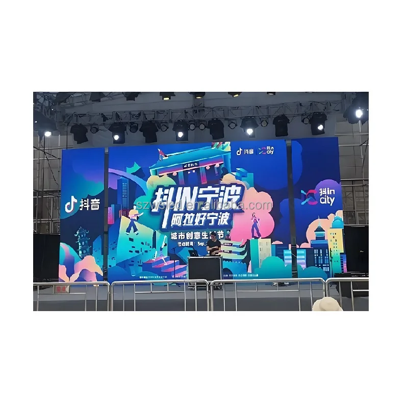 Die Casting Aluminum Cabinet Light Weight Fast Setup Rental LED Screen for Stage Event Background