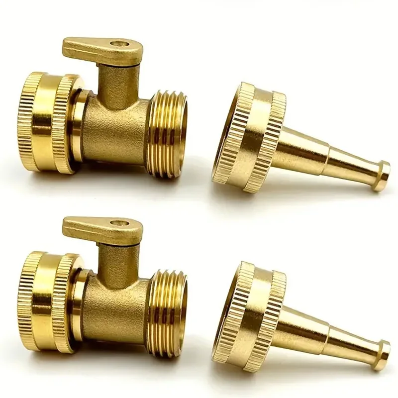 Garden water pipe watering irrigation nozzle 2 inch small spray gun hose spray nozzle with switch