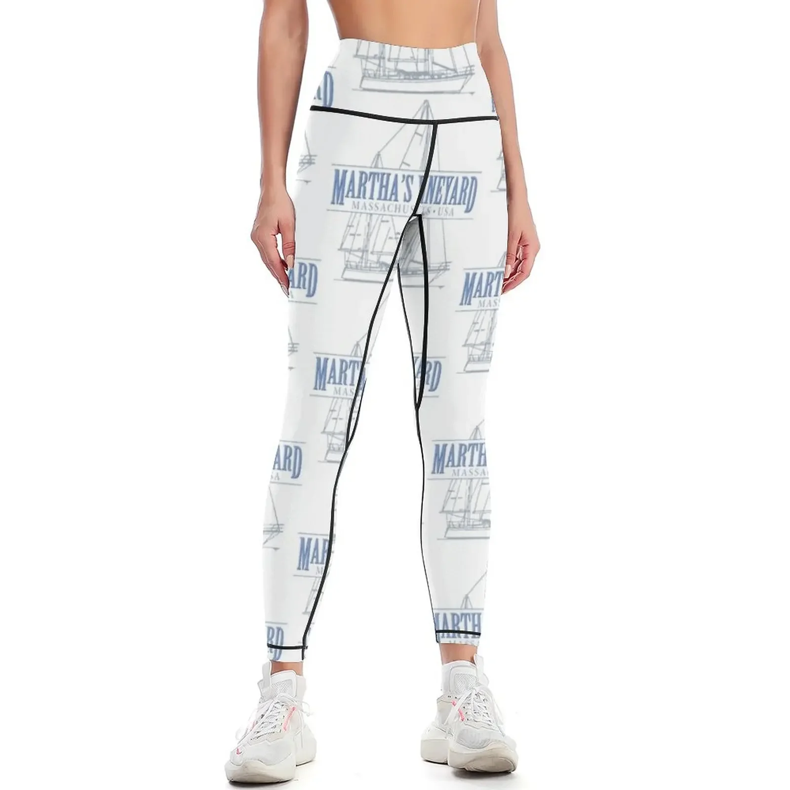 

Martha's Vineyard Massachusetts Leggings sportswear gym Fitness's gym clothes Training pants joggers for Womens Leggings