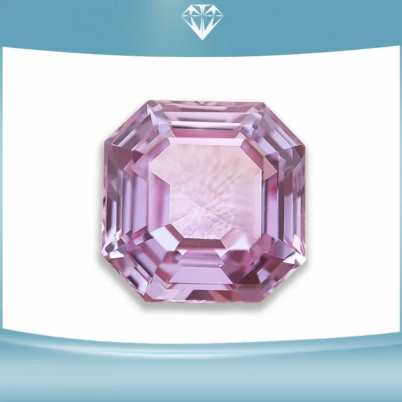 

Lab Grown Asscher Shape Alexandrite Stone Purple Color Charms Beads for Diy Jewelry Making Materials Selectable AGL Certificate