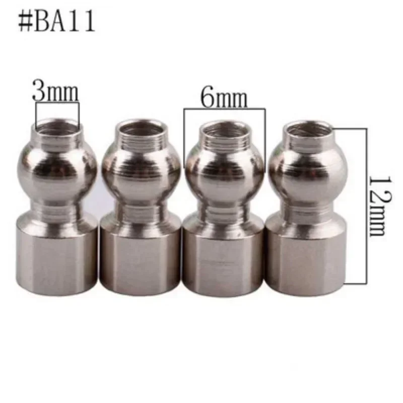 4PCS 1:8/1:10/1:18 Shock Absorber Metal Ball Head Screws Tie Rod Ball Cap Screw Bushing for RC Model Car DIY Accessories