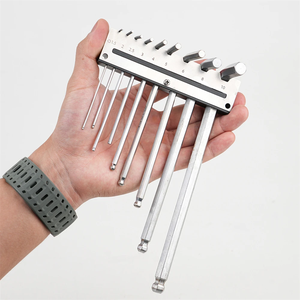 

1 Set Hexagonal Wrench Holder, Wall Mounted Bracket Metal Square Hole, Tool Storage Rack, Hanging Woodworking Tools