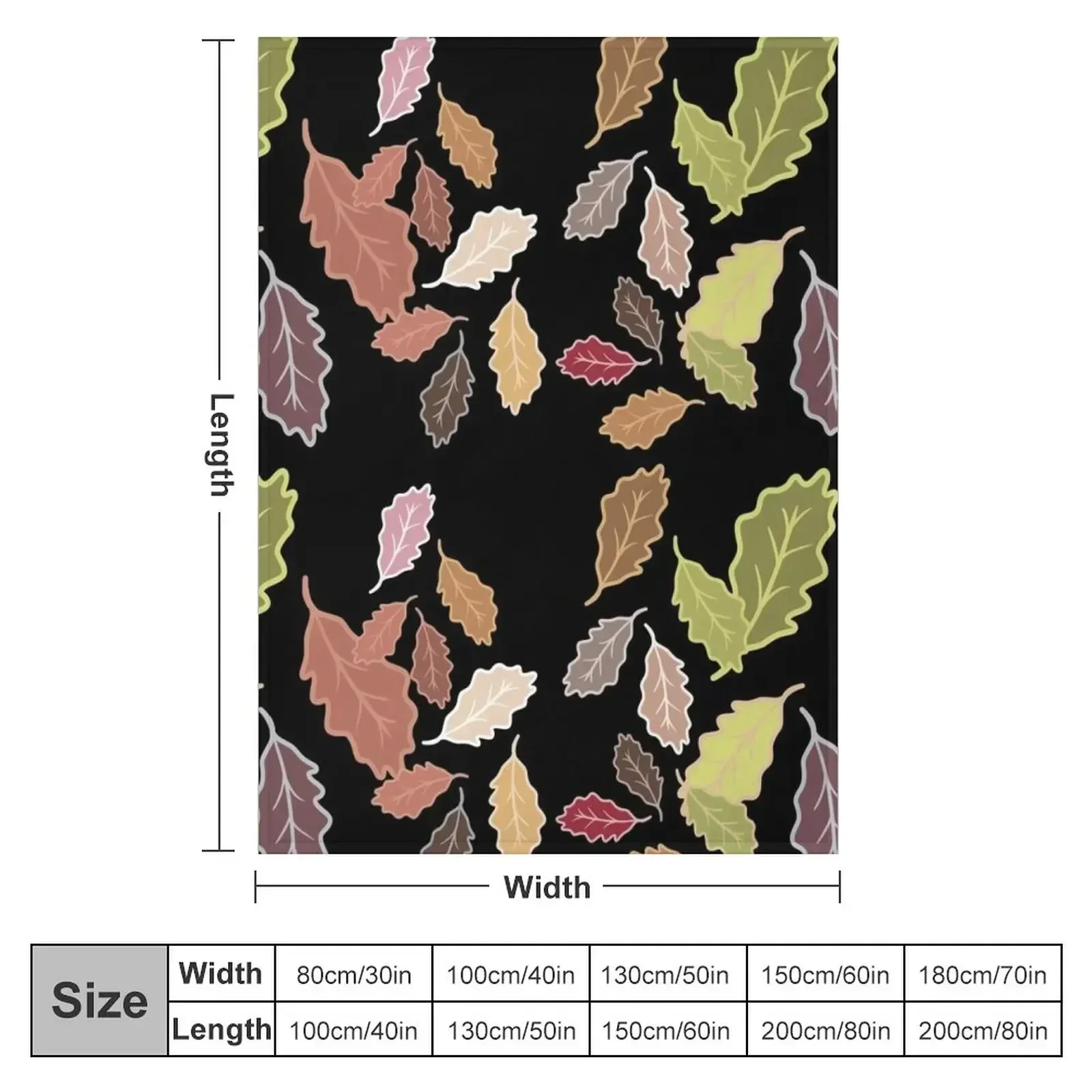 Fall leaves fluttering dull colors Throw Blanket Designers Single Blankets