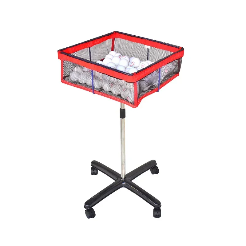 Table tennis ball picker equipment multi-ball storage basket with bracket removable portable table tennis training collector