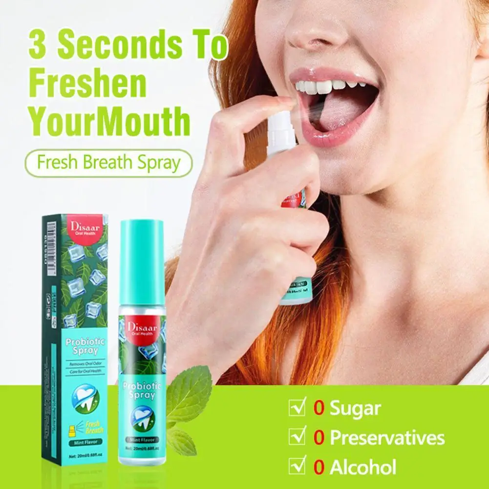 20ML Breath Freshener Spray Lemon Grape Mint Flavor Artifact Male Spray Cleaning Spray Breath Mouth Portable Female Kissing G2H4