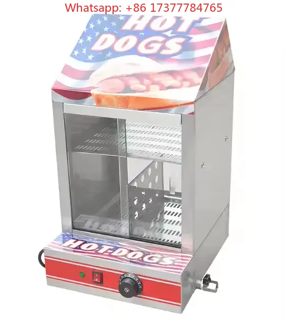Commercial Hot Dog Burger Heating Steamer, Hot Sale Hot Dog Machine With Bun Warmer Function