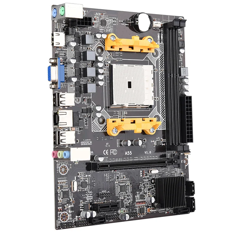 Placa-mãe A55 com 905 pinos, amd quad-core, apu a6, 3670, x4 631