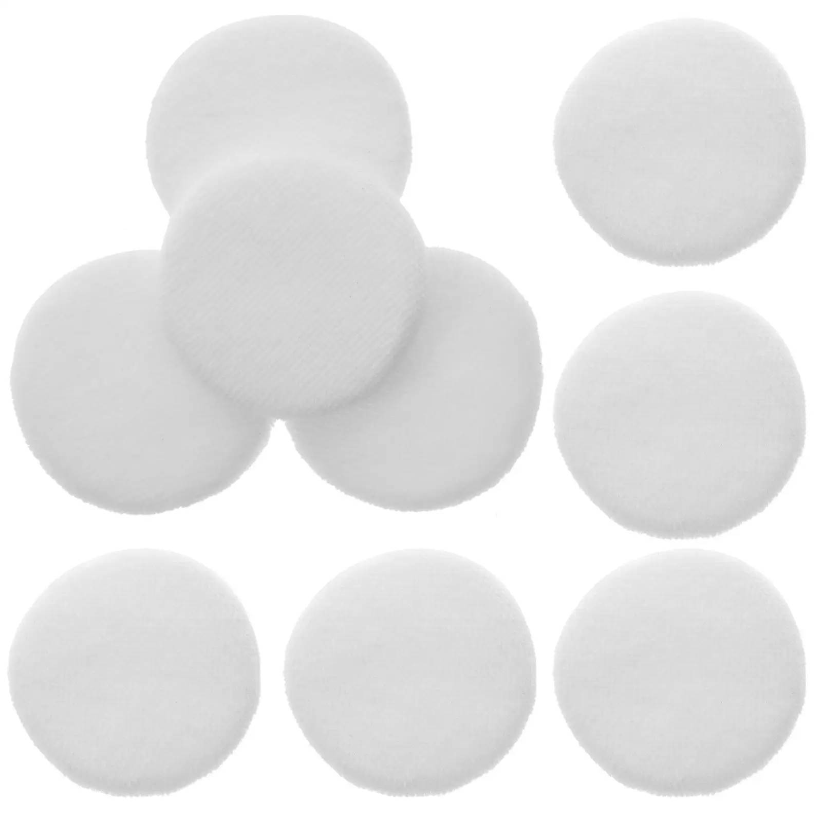 

12 Pcs Velvet Powder Puff Round Pure Cotton Soft for Face Small Women Body Makeup Sponge Easy Clean Portable Gentle Skin