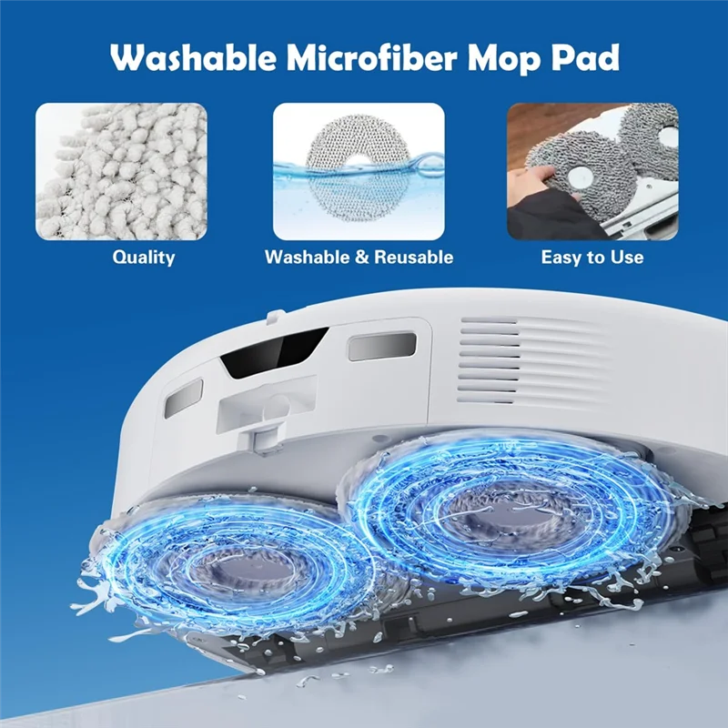 A03F-Robot Vacuum Cleaner For Roborock Qrevo Curv/P20 Pro Main Side Brush Hepa Filter Mop Cloth Dust Bag Accessories Set