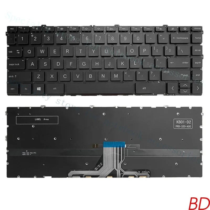 

Клавиатура для ноутбука A+ с подсветкой для HP ENVY X360 13-AY TPN-C147 13-BD