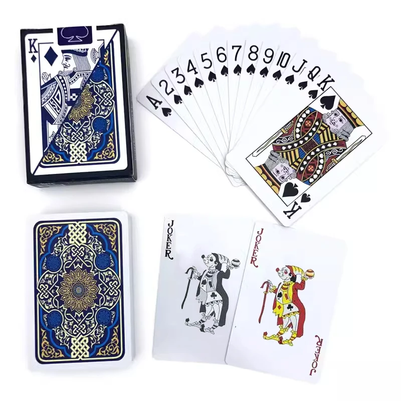 

1Deck High Quality Bridge Poker Set Pattern Baccarat PVC Plastic Playing Cards Waterproof Texas Hold'em Gift Board Games 58*88mm