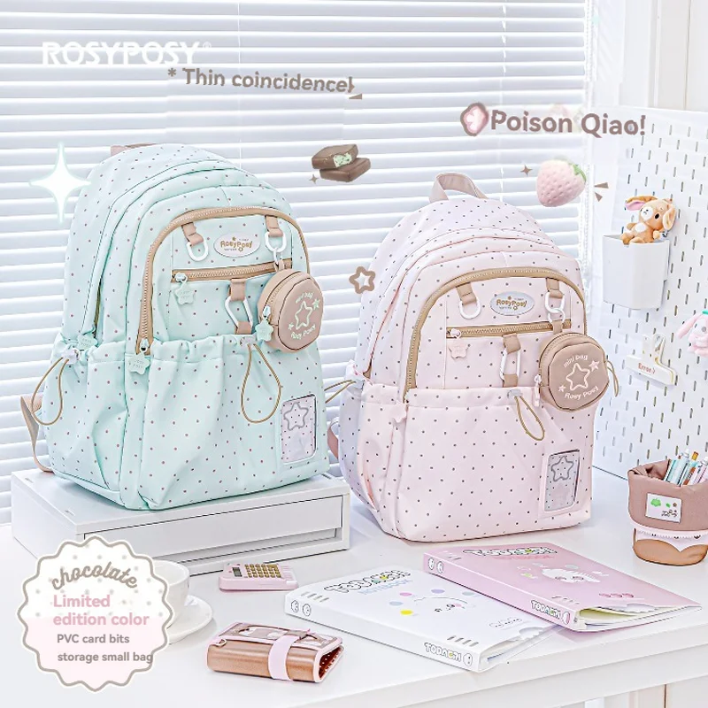 1PC DOT DOT Drawstring Backpack With High Aesthetic Value Polka Dot Student Backpack Daily Backpack