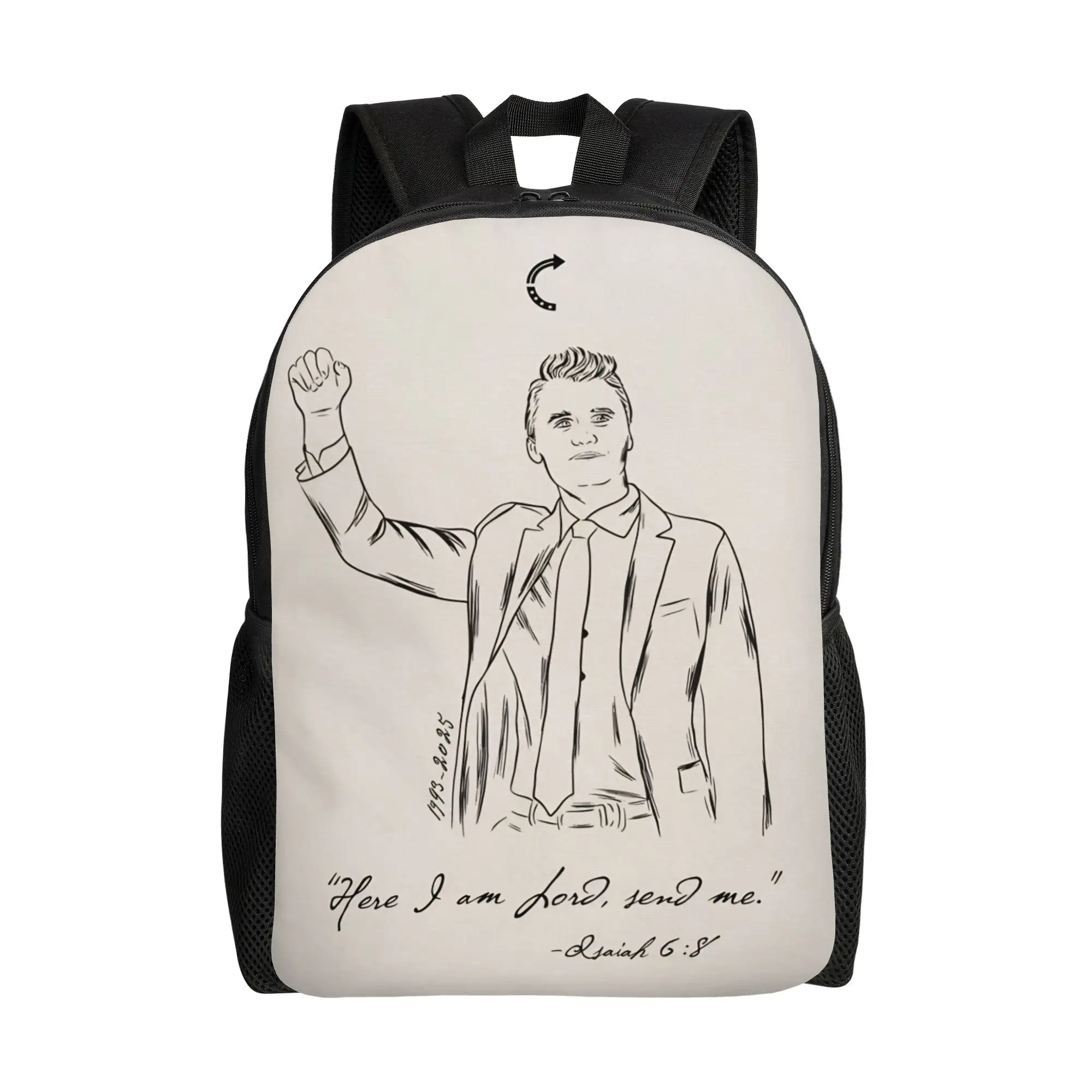 

Классический рюкзак RIP Charlie Kirk Memorial для активного отдыха, школы, походов, путешествий, рюкзак для колледжа, сумка через плечо для настоящих патриотов, рюкзак ко Дню свободы