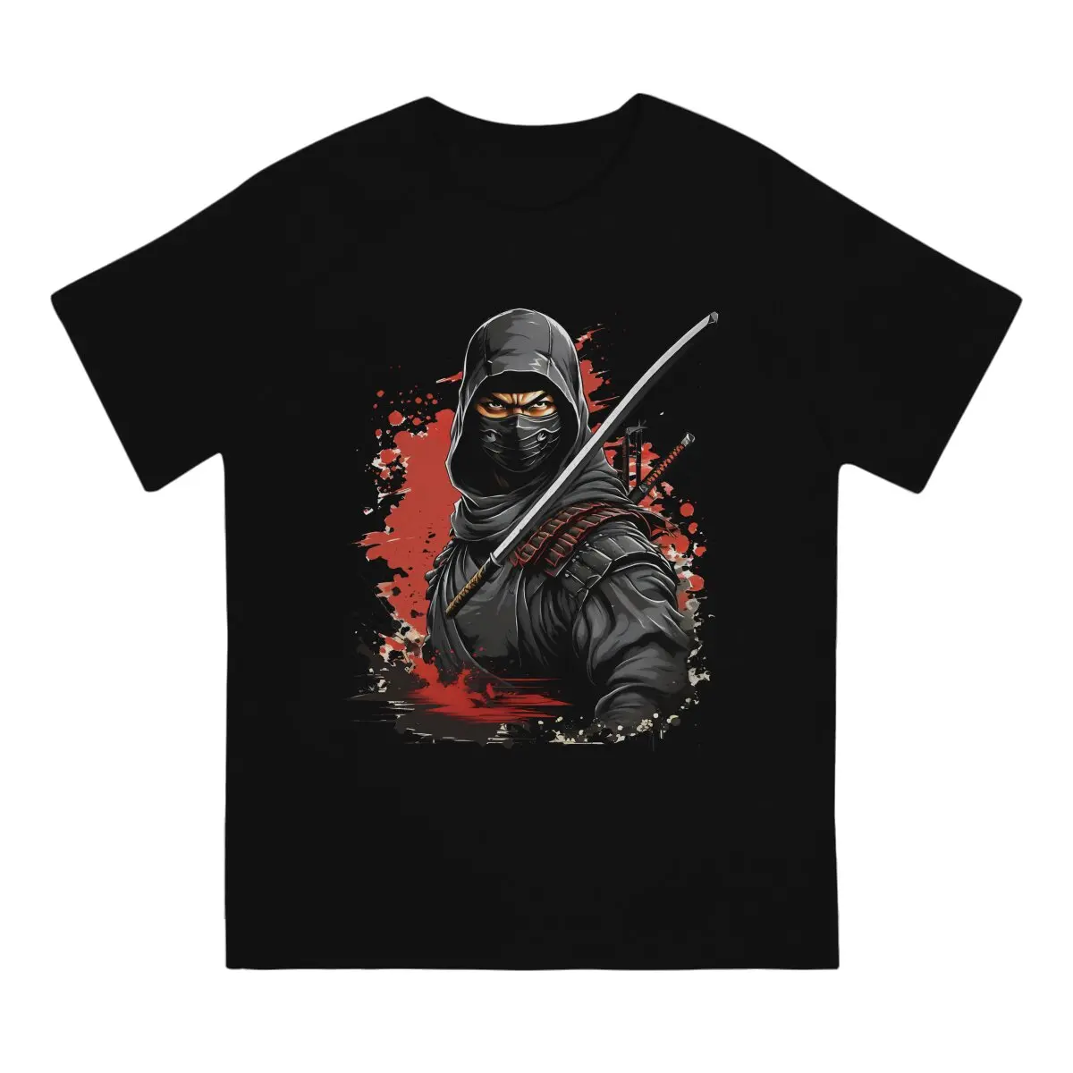 Japanese Ninja Samurai TShirt for Men Ninja Classic Soft Casual Tee T Shirt Novelty New Design Loose