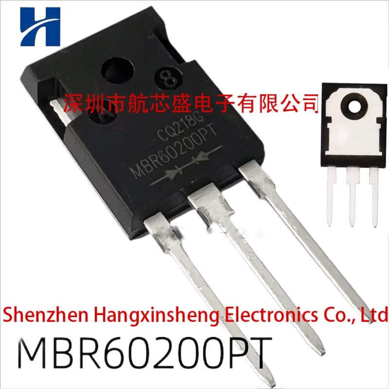 3-10pcs MBR60200PT Large current schottky diode 60A 200V TO-247 High power electronic components in Stock