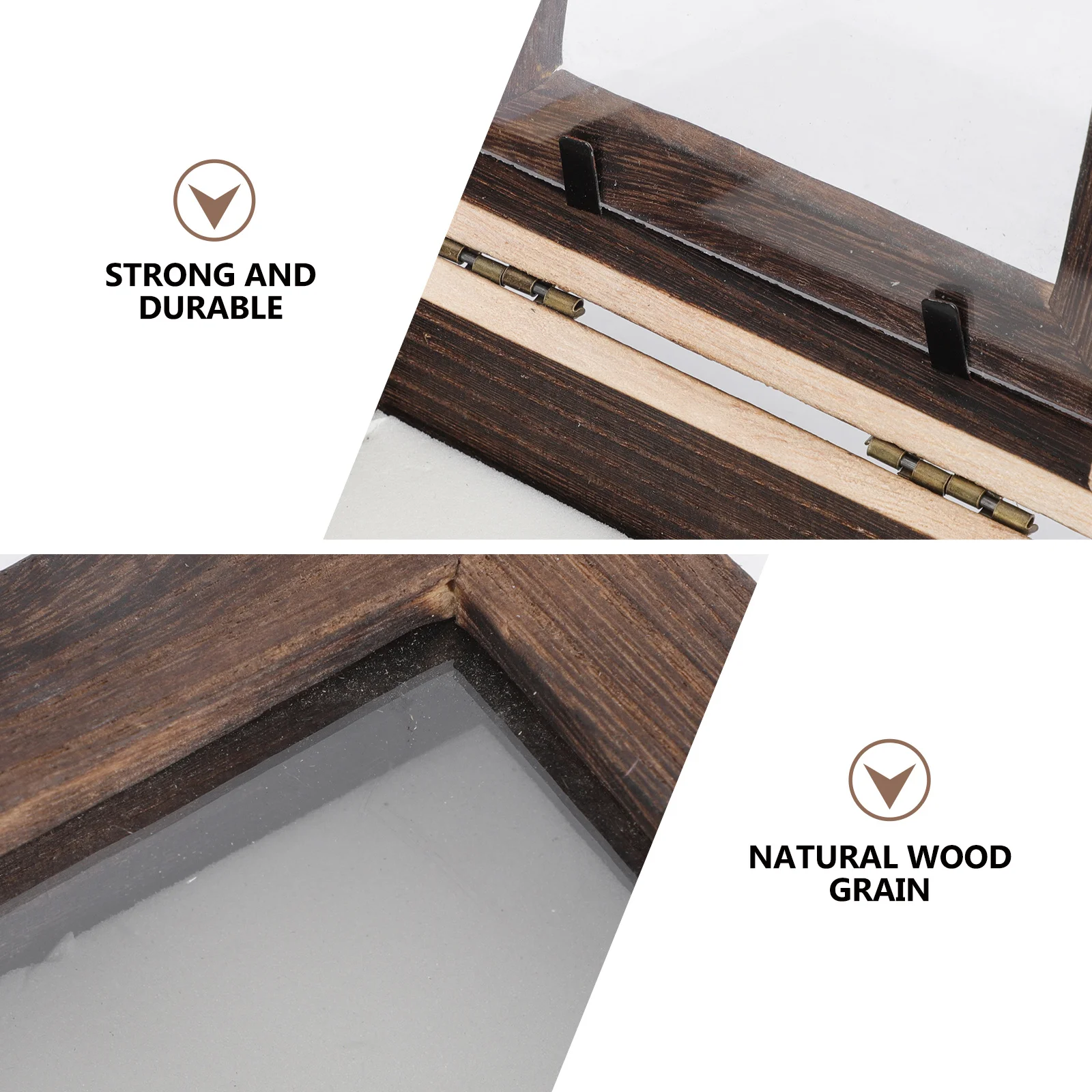 

Коробка для показа образцов насекомых, изысканная деревянная прозрачная крышка для рукоделия, прочный настольный органайзер для хранения ювелирных изделий