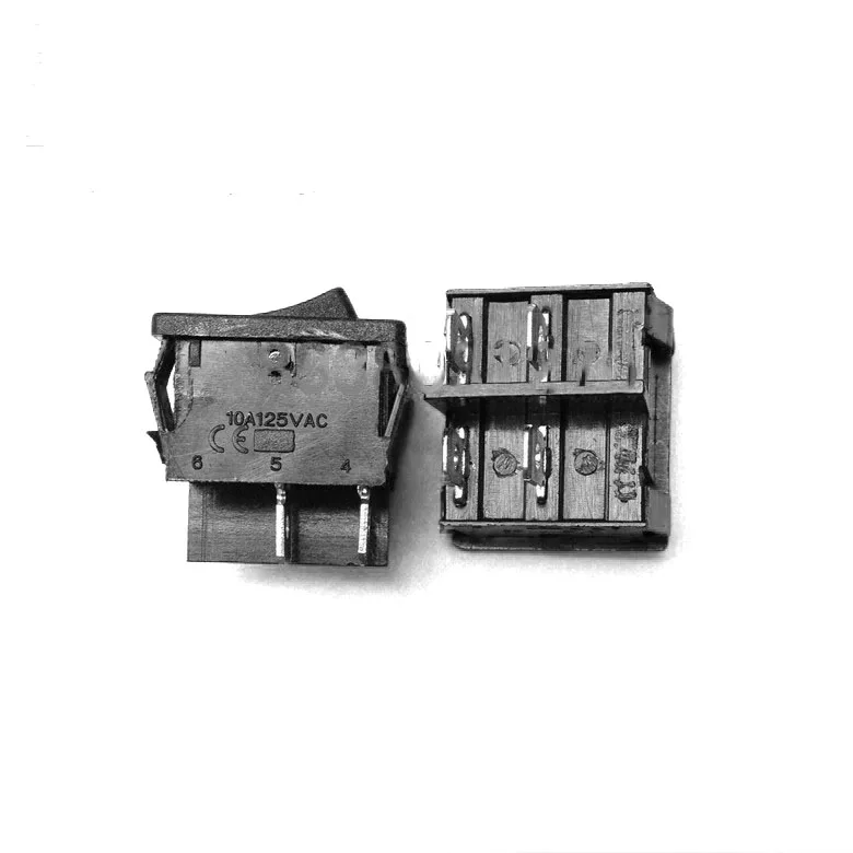 Original authentic ship type switch, warping switch R13-3-A11-A11 four pin two gears 6A/250V black 21*14mm