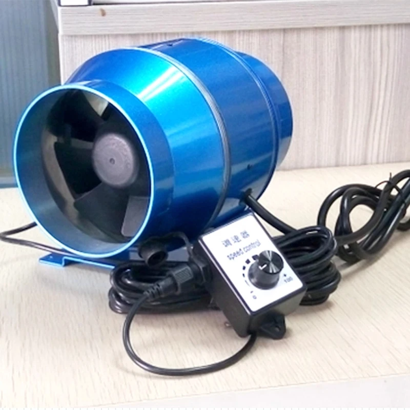 مروحة قناة تنظيم السرعة بدون خطوات بتردد متغير 100 مم 4 بوصة نظام الهواء النقي مروحة عادم منزلية صامتة