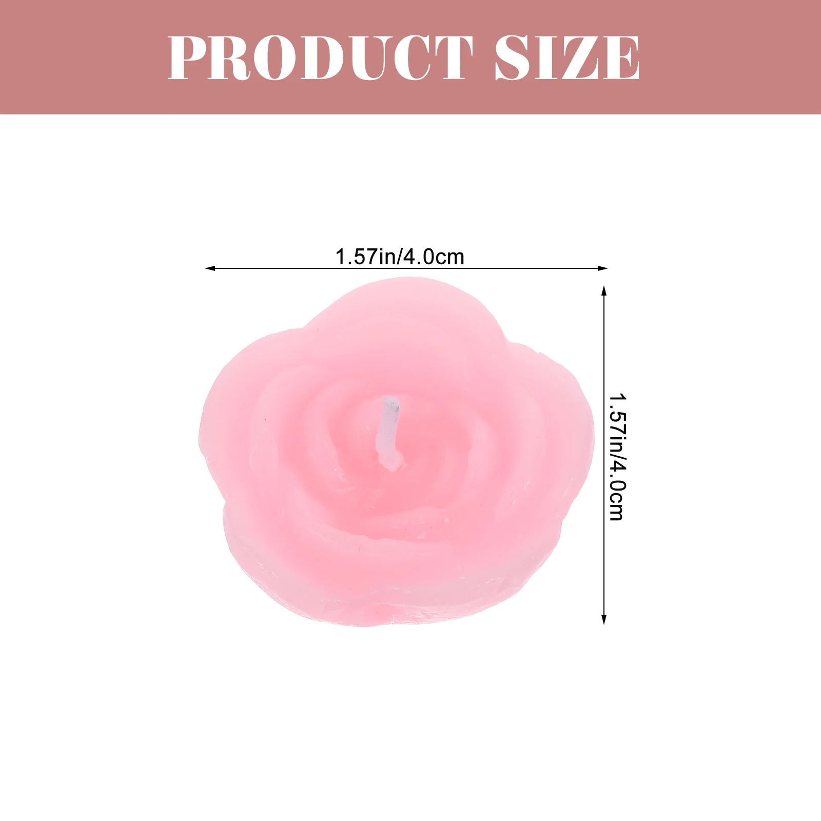 6pcs Pink Rose-Shaped Candles Floating Flower Home Decor for Wedding Party Bedroom tealight decor