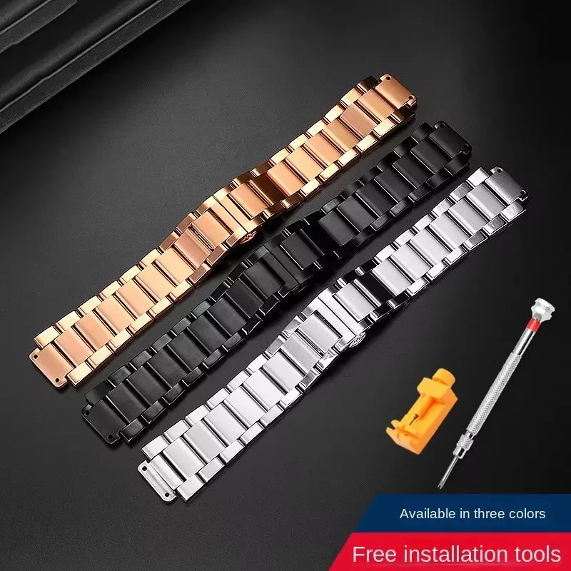27-19mm Stainless Steel Strap Silver for Hublot Watch Belt Bracelet Big Bang Classic Fusion Series Men And Women Watch Band