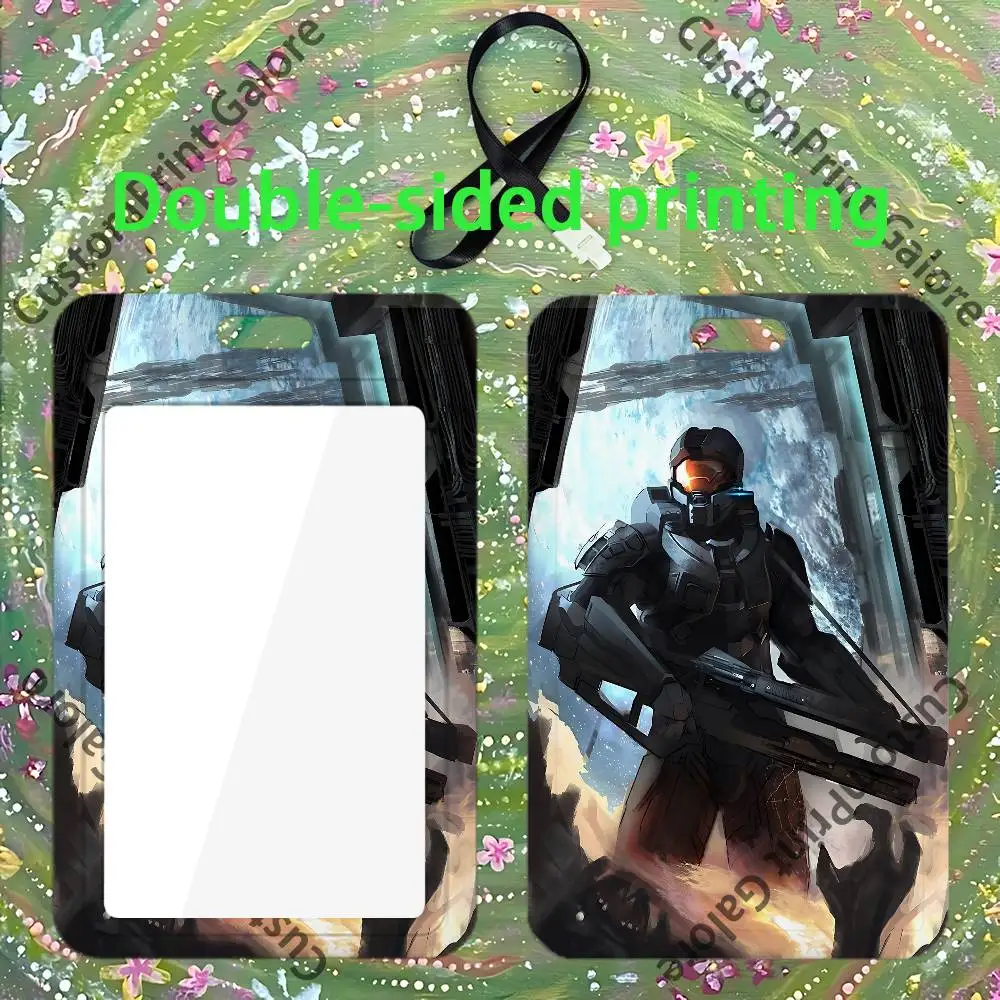 The D-Dimike O-ODST Transparent PVC  ID Card Sleeve Badge Dustproof Case For Staff School Student Work Card - view 5