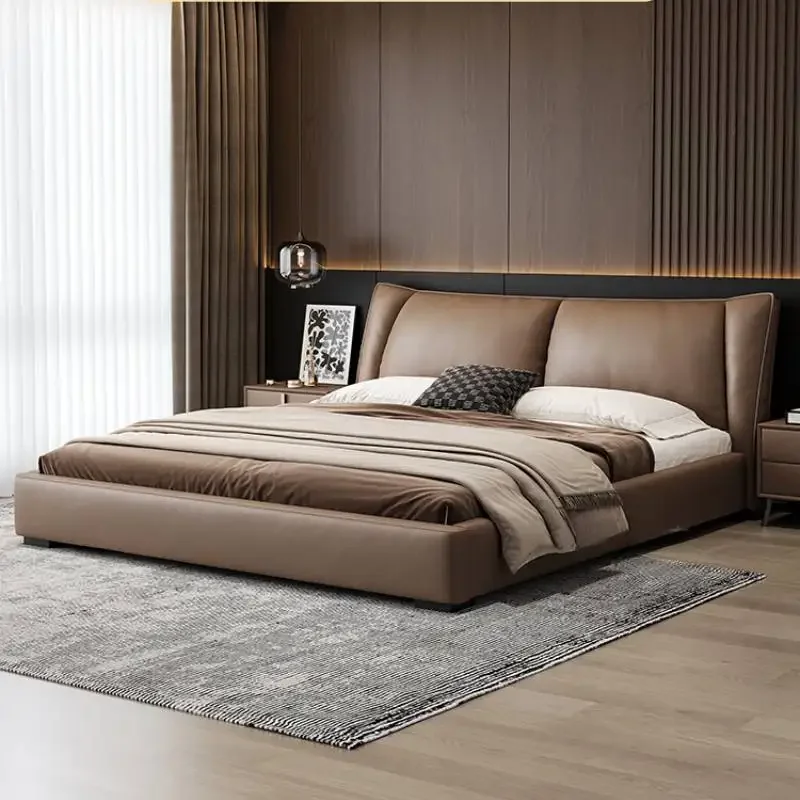 

Pretty Nordic Queen Bed Elegant Low Profile Unique Modern Luxury Bedroom Bed Bases King Sets Cama Box Casal Home Furniture