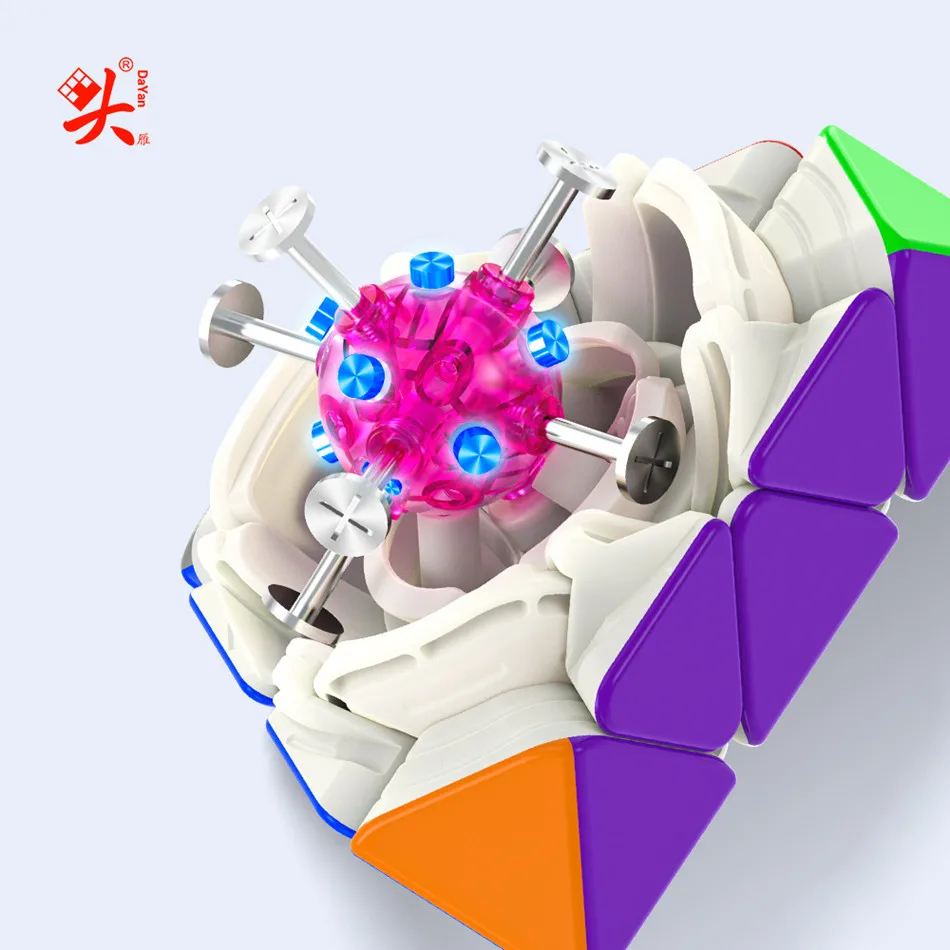 Dayan 3x3 Fto Rotating octaedro Cubo de Velocidade Mágica Magnética Stickerless Profissional Fidget Toys Dayan FTO M Quebra-cabeça Cubo Mágico