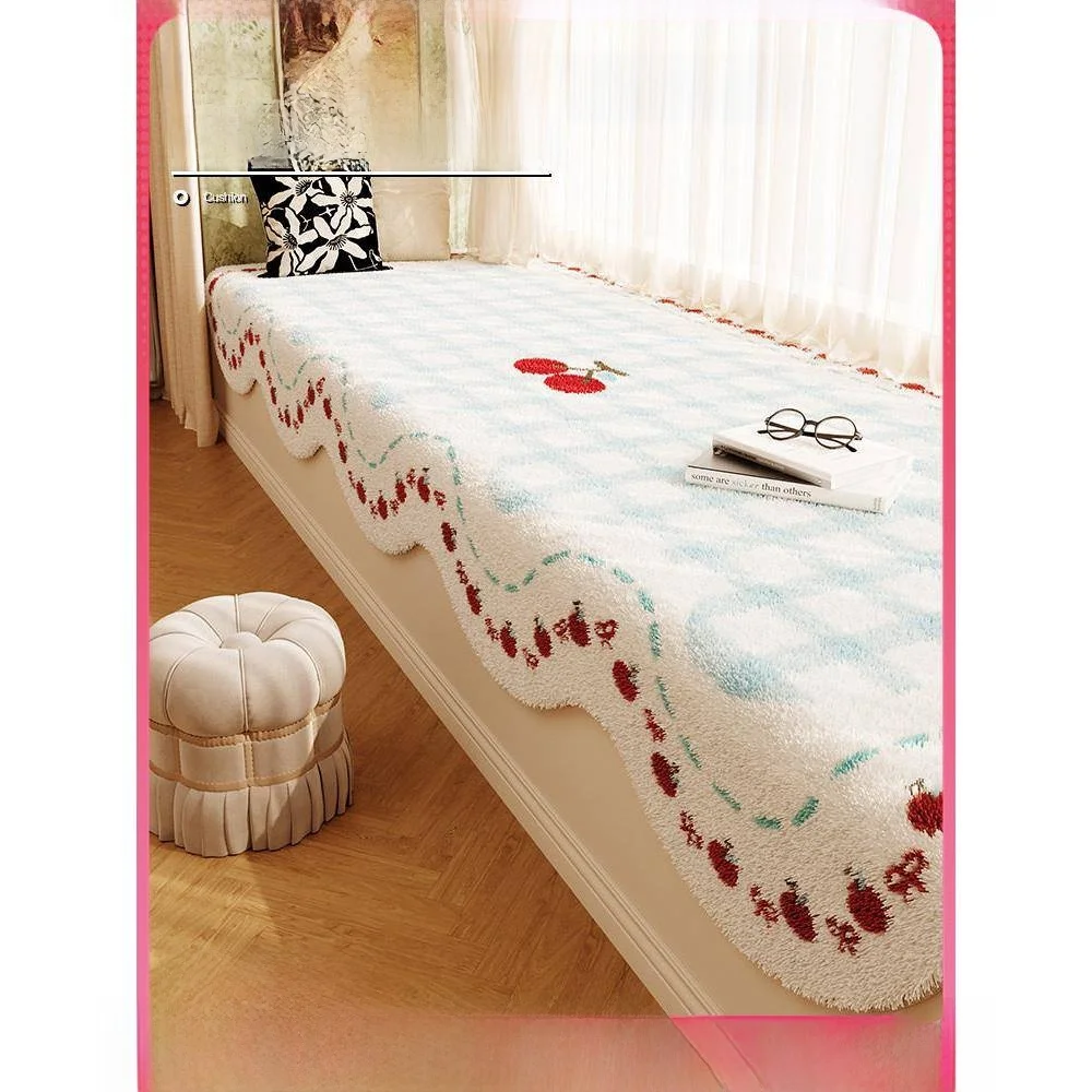 

Thickened Cashmere Sitting Pad for Girl's Bedroom Windowledge Tatami Autumn Winter Universal Slip-resistant Cartoon Style Pol...