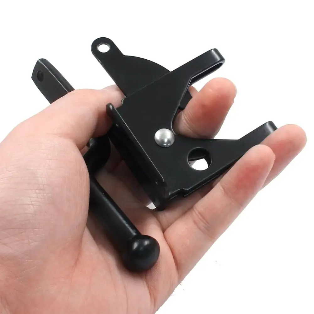 Carbon Steel Self-Locking Gate Lock Automatic Heavy Duty Fence Gate Lock Post Mounted Multi-Functional Gate Bolt Lock