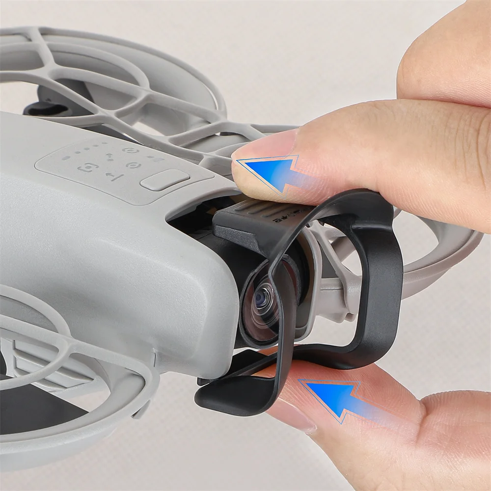 غطاء العدسة لطائرة DJI NEO Drone المتكاملة Gimbal حامي عدسة هود الغبار مقاوم للماء الغطاء الواقي الملحقات ظلة