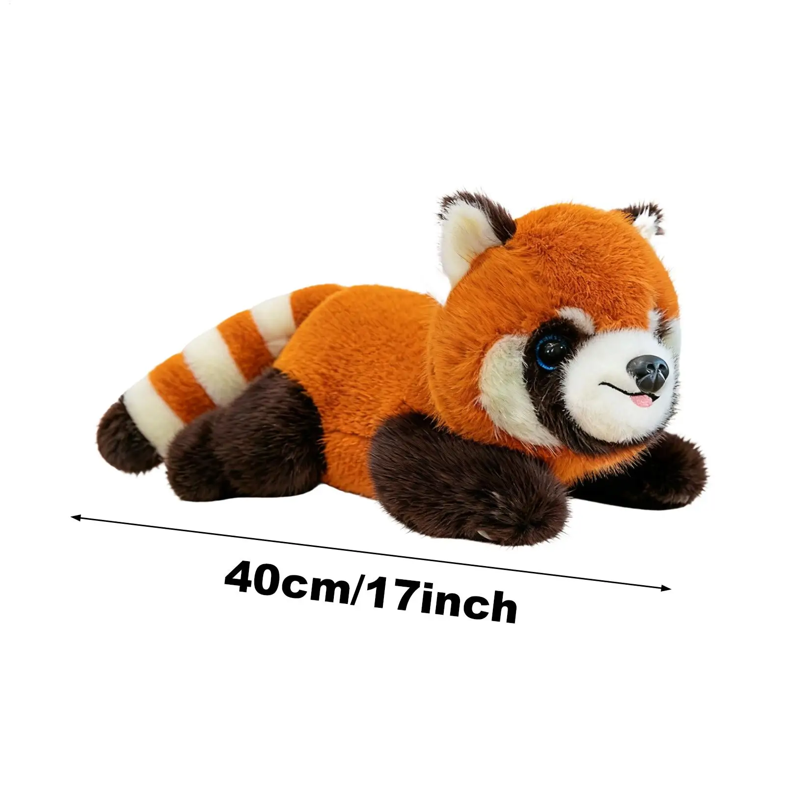 레드 판다 봉제 인형 16인치 부드러운 인형 베개 크리스마스 생일 선물 어린이 청소년 성인 침실 장식