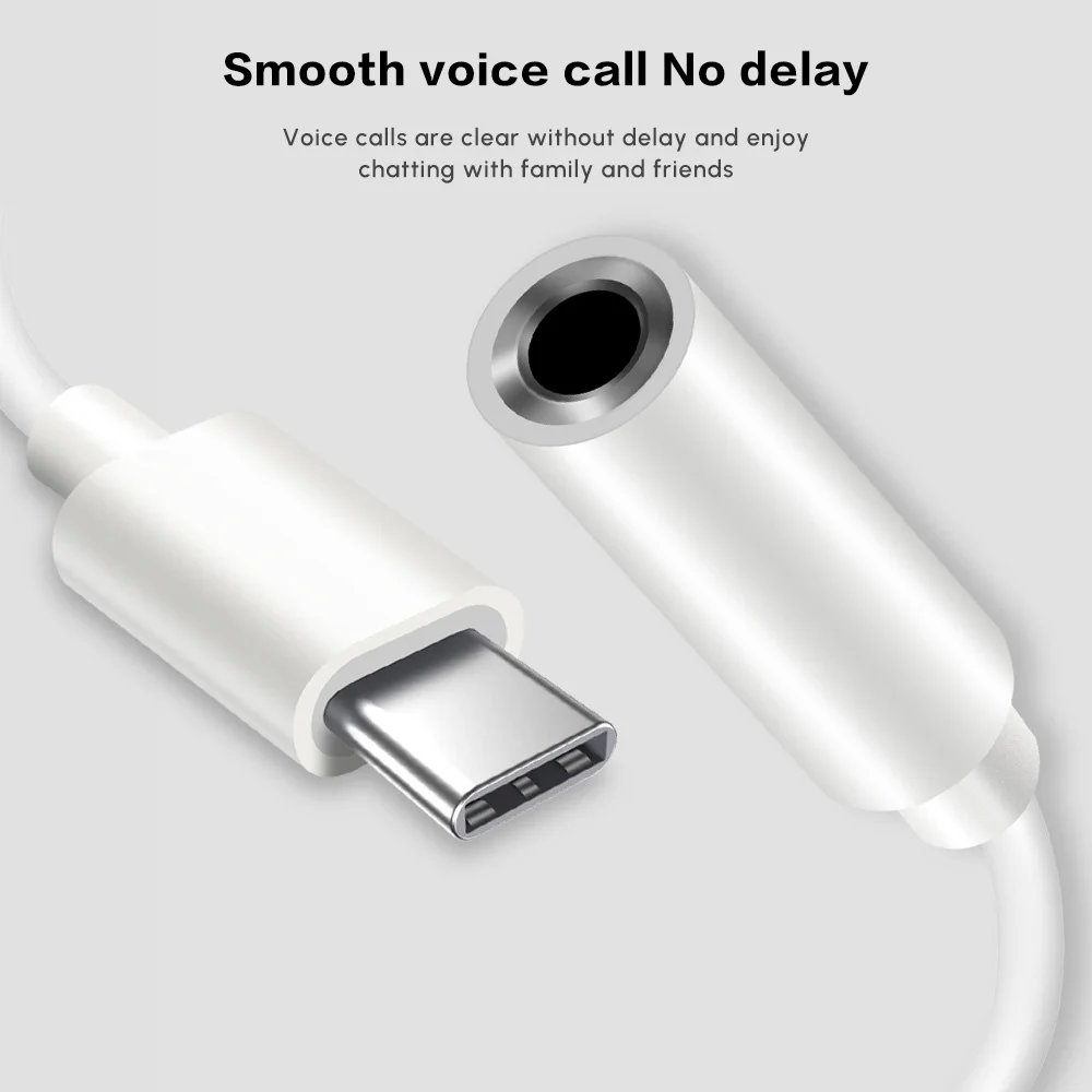 Likai USB Type C to 3.5mm Headphone Jack Adapter, USB C to Aux Female Audio Dongle Cable Cord