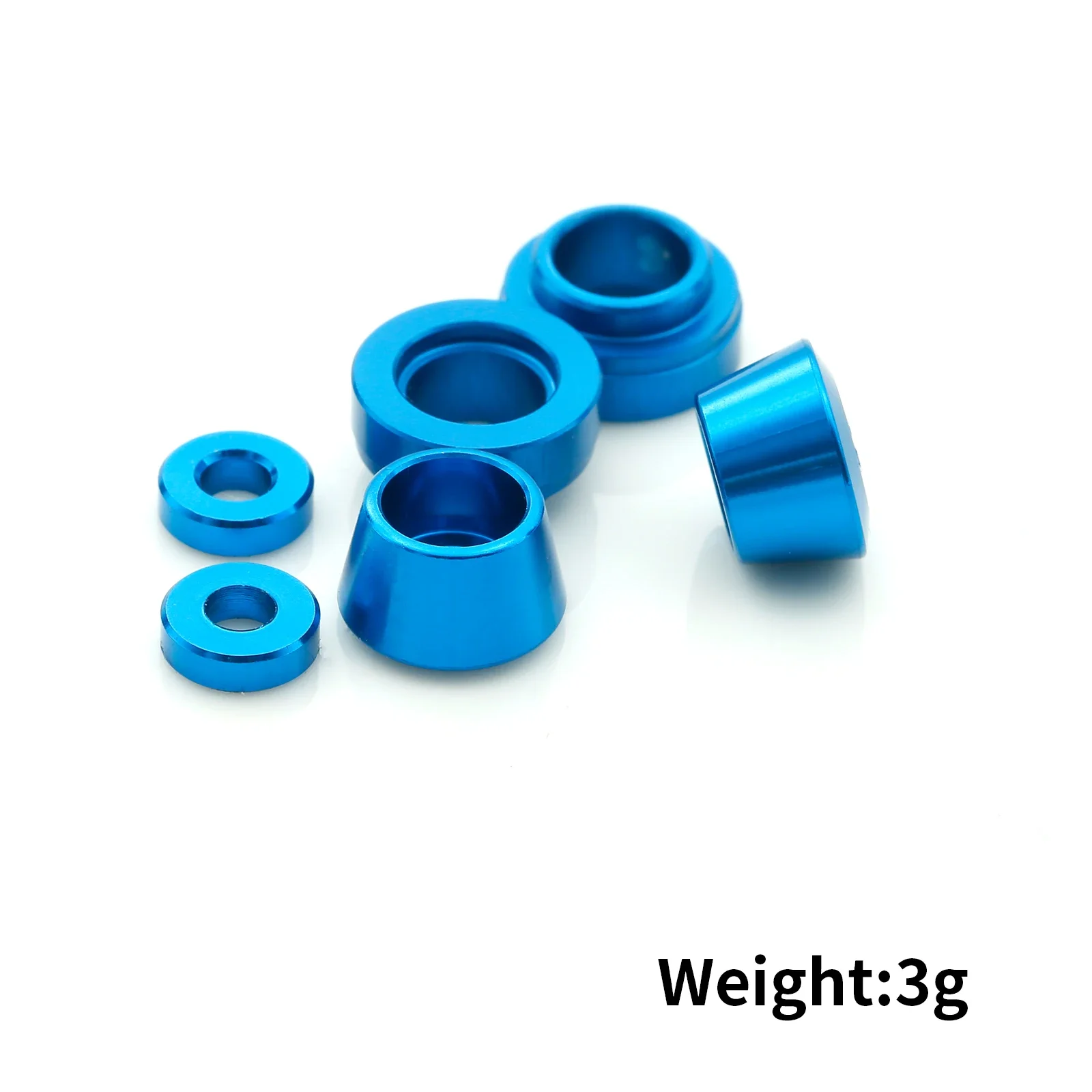 Metal Steering Knuckle Flange Sleeve Bushing Gasket for Tamiya TT02 TT-02 1/10 RC Car Upgrade Parts Accessories