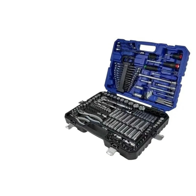 For 151-Piece Auto Repair Toolbox Set Ratchet Wrench Screwdriver Pliers Repair Tool Combination Set