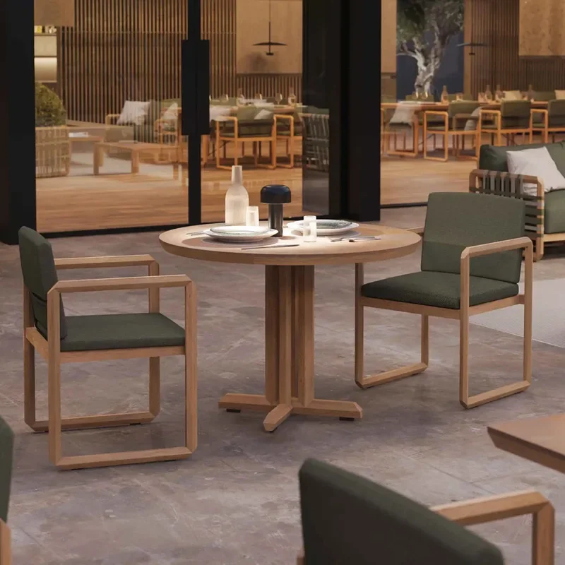 Outdoor Rattan Sofa Villa Terrasse Rattan Stuhl Freizeit Kombination Couchtisch Outdoor Garten Innenhof Modell Zimmermöbel