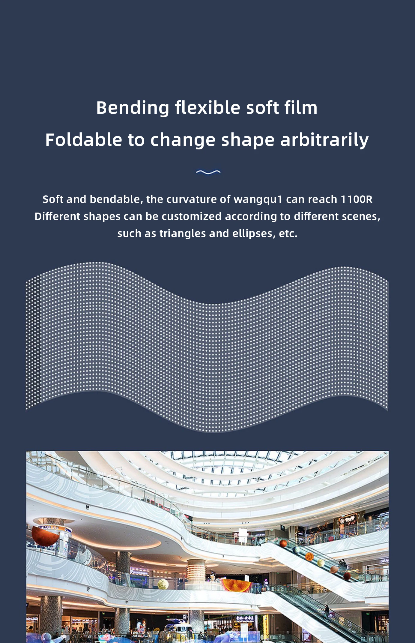 新入荷 高透明度95% 建築広告スクリーン P4 P5 P6 P8 フルカラー屋内フレキシブル透明LEDディスプレイ