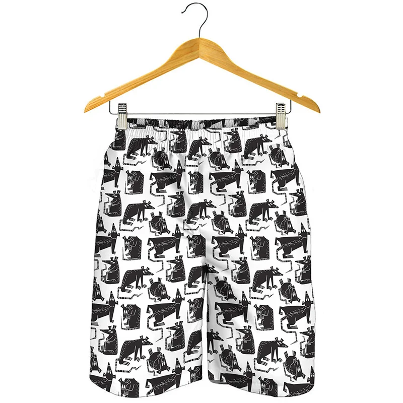 Cute Little Rat Graphic Short Pants uomo bambini 3D Printed Animal Mouse Beach Shorts Summer Quick Dry Swim Trunks Surf Board Shorts