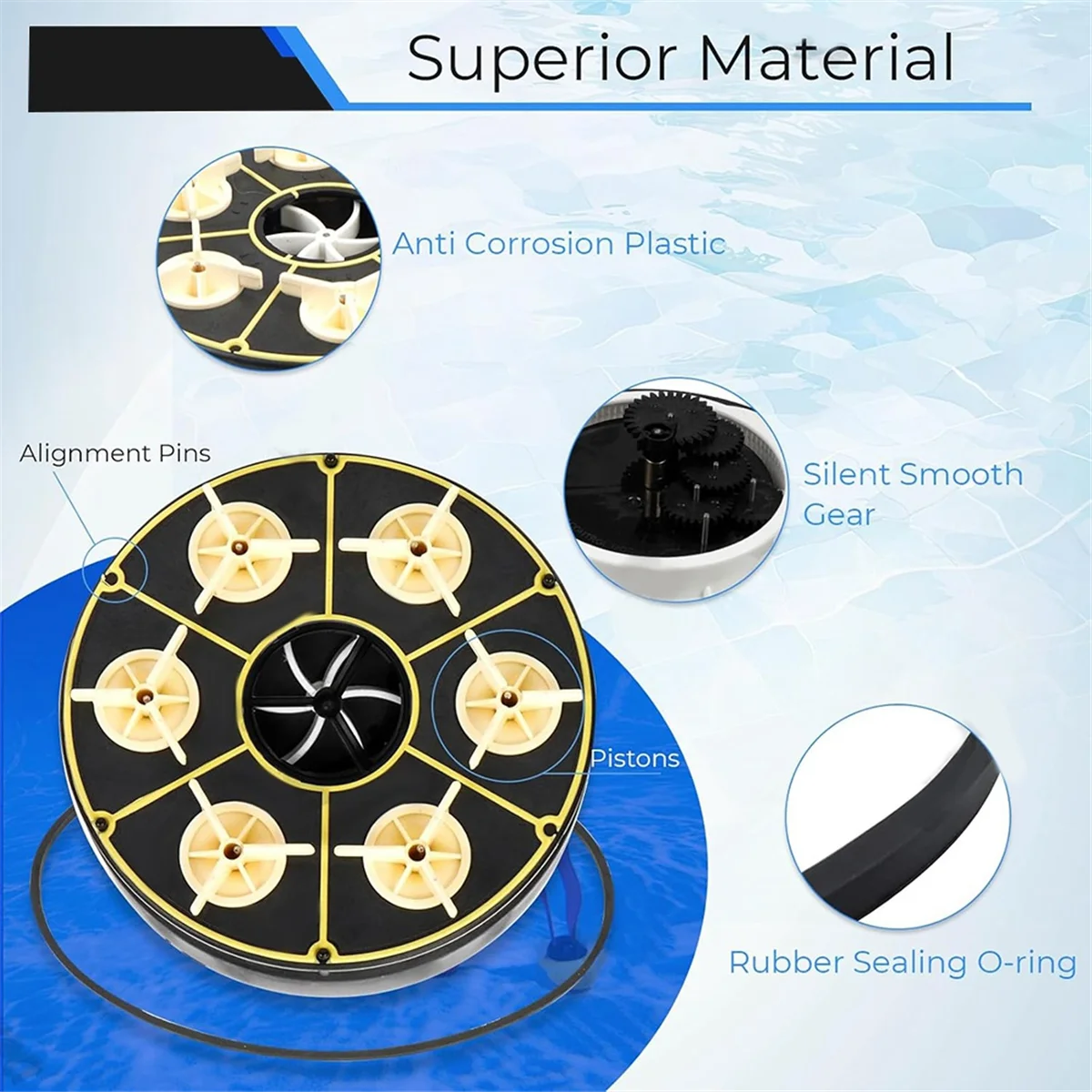 

AT53 004302440800 6 Port Gear Module Water Valve for Water Valve with Valve Shell O-Ring