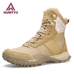 Botas militares antiderrapantes Humtto para homens, tênis de caminhada, tênis de trekking, tênis respirável para trabalho ao ar livre, 2023, inverno