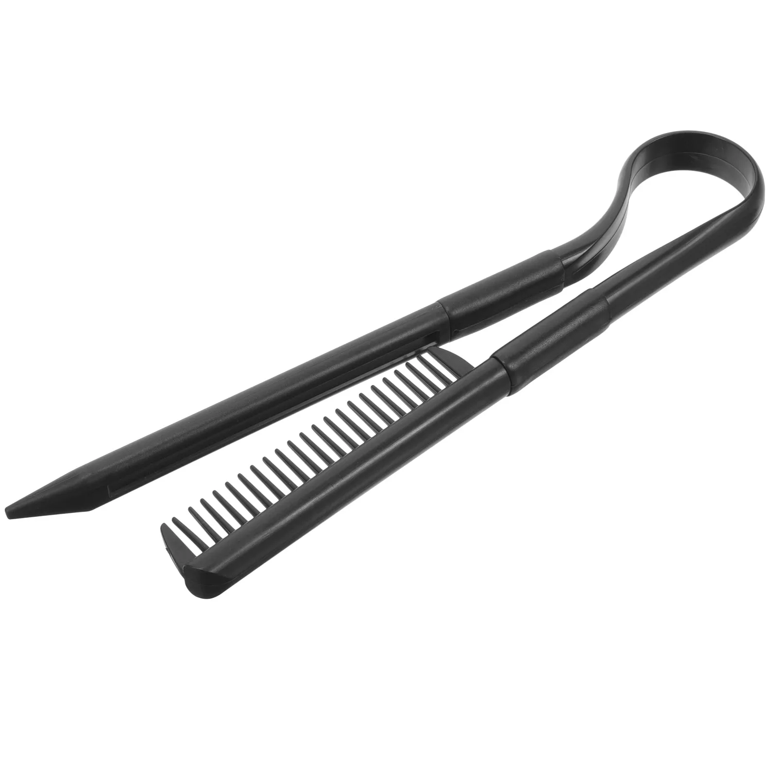 

Hair Straightening Comb V-Shaped Plastic Straightener for Salon Home Lightweight Foldable Women Combs Styling Hair Cutting Tools