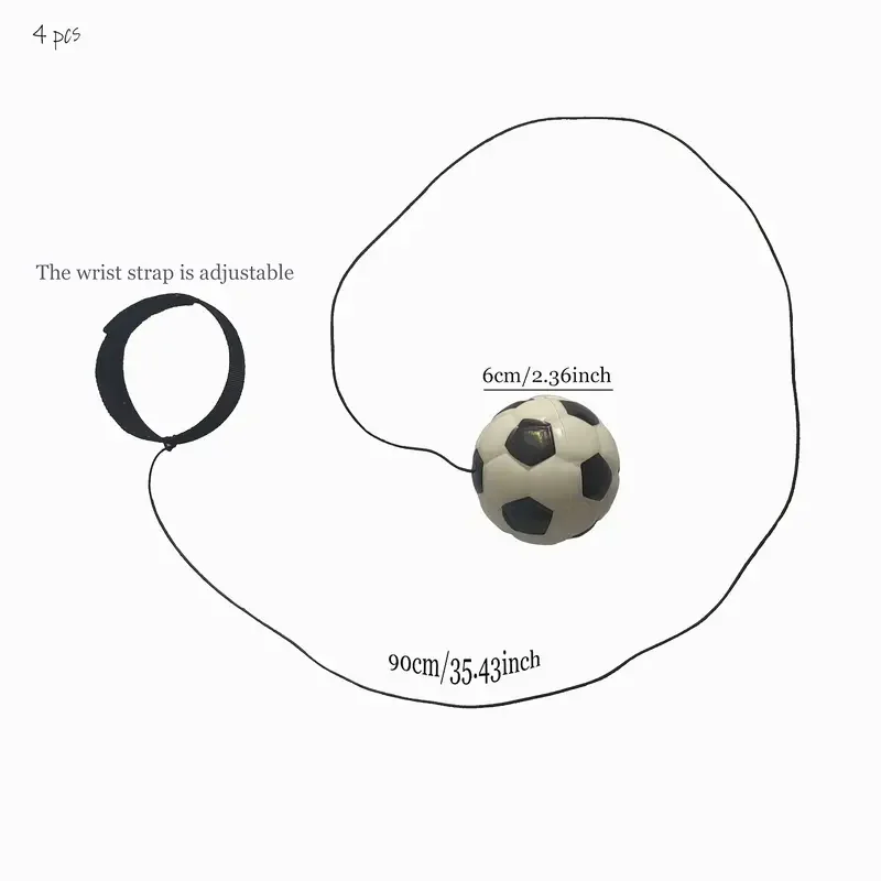 Basketball Wrist Bouncing Ball, High Elasticity Hand Throw Training Ball, Wristband Kit, Outdoor Activity Props